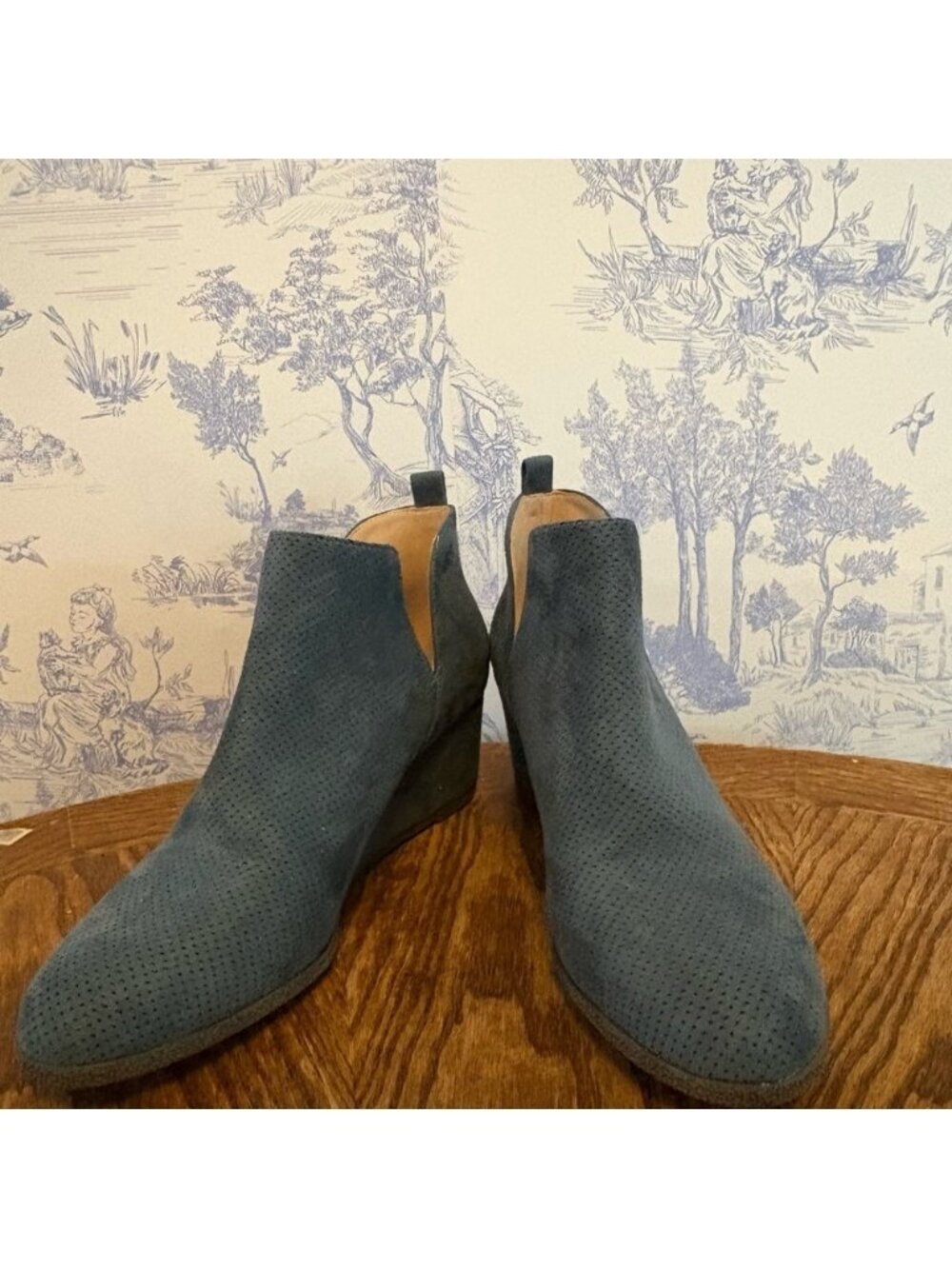 Stylish Blue Ankle Boots